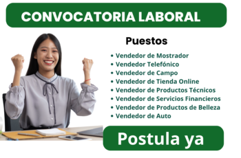 Se Busca Talento Comercial: Convocatoria de Vendedores para Incorporación Inmediata
